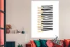 MuchoWow® Poster Linie - Gold - Gestaltung 120x160 cm - Produktbild-Vorschau 2