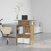 A modern office or reception area with a desk, chair, and sofa. Náhled obrázku produktu