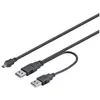 Goobay USB 2.0 Hi-Speed Dual-Power Kabel, schwarz - USB Produktbild-Vorschau 6