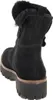 A black suede boot with a shearling lining and a thick lug sole. Produktbild-Vorschau