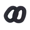 Two black ear pads for headphones are shown against a white background. Voir les images du produit
