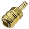 A single brass quick-release coupling with a hose barb. Anteprima dell’immagine prodotto