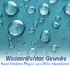 Close-up of water droplets on a teal fabric surface. Produktbild-Vorschau