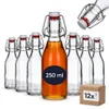gouveo 12er Set Glasflasche 250 ml rund mit Bügelverschluss Produktbild-Vorschau 1