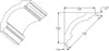 Cornice a soffitto Orac Decor BASIXX CB511, stile classico, Anteprima dell’immagine prodotto 6