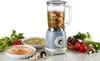 A vintage-style blender is shown on a white background, surrounded by fresh ingredients and bowls of soup. Anteprima dell’immagine prodotto