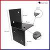 GeZu Impex Pfosten Wandverbinder 91 x 91 mm Schwarz Produktbild-Vorschau 2