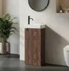 Badplaats Gäste-WC Waschtisch Set Orion 40 x 22 cm Walnuss Produktbild-Vorschau 2
