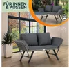 Casaria® Panca da Giardino 176x56x81 cm in Polyrattan Anteprima dell’immagine prodotto 10