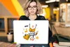 MuchoWow® Laptop Aufkleber Sticker Cover Bikini - Sommer - Produktbild-Vorschau 5