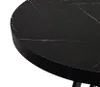 Metallo oro + marmo NERO tavolo rotondo Ø100 allungabile Anteprima dell’immagine prodotto 4