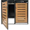 abc HOME Mülltonnenbox 2er Set 240L Metall Anthrazit Produktbild-Vorschau 11