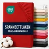 Komfortec Jersey Spannbettlaken 90x200 cm, 100% Baumwolle, Produktbild-Vorschau 1