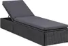 vidaXL Lehátko Poly Rattan Black and Dark Grey Náhľad obrázku produktu 6