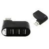 O39 USB 2.0 Hub – 3-Port USB Verteiler Adapter, 180° Produktbild-Vorschau 1