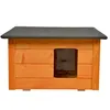 Kleines Katzenhaus Outdoor aus Holz - Isoliertes Produktbild-Vorschau 1