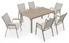 Gartenmöbel Set MONDELLO mit 6 Stühlen, Champagner - Produktbild-Vorschau 4