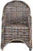 KRINES HOME Esszimmer-Sessel Rattan Grau Rattan Korbsessel Produktbild-Vorschau 6