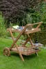 Teakholz Outdoor Garten Servierwagen mit Rollen - bene Produktbild-Vorschau 9