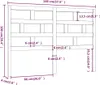 vidaXL Kopfteil Weiß 146x4x100 cm Massivholz Kiefer - Produktbild-Vorschau 6
