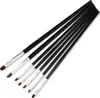 Set de 7 pinceaux ovales noirs pour gel Voir les images du produit 1
