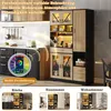 Küchenschrank Buffetschrank mit LED & Steckdosen Anrichte Produktbild-Vorschau 5