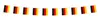 Deutschland Fahnenkette Banner 2,7m Schwarz Rot Gold EM WM Produktbild-Vorschau 3
