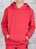 KMISSO Mädchen Kapuzen Pullover Rot 146 Produktbild-Vorschau 2