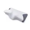 YaLiva_Decor® Ergonomischer Kissenbezug Weiß Grau l Bezug Produktbild-Vorschau 6