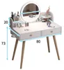 Kosmetikschminktisch Mit Schminkspiegel Weiss Gross Mit Produktbild-Vorschau 7