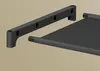 A black frame and a black fabric panel, possibly parts of a cot or a similar piece of furniture, against a neutral background. Náhled obrázku produktu