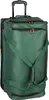 A green travel trolley bag with black wheels and a retractable handle. Anteprima dell’immagine prodotto