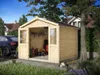 Gartenhaus Blockbohlenhaus CA2871 28 mm naturbelassen Produktbild-Vorschau 5