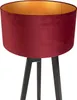 Stehlampe Stativ Schwarz mit Rotem Schirm und Gold 50 cm Produktbild-Vorschau 6