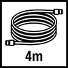 Einhell 41.394.10, 8 bar, Červená, 6,35 mm, 4 m, 6 mm, 200 Náhľad obrázku produktu 2