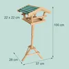 Relaxdays Vogelfutterhaus mit Ständer, Wildvögel füttern, Produktbild-Vorschau 4