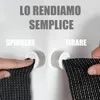 Set di 4 portasciugamani in acciaio inox, bianco, Anteprima dell’immagine prodotto 2
