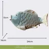 Solar Wasserspeier Fisch Blau-Weiß – Maritimes Produktbild-Vorschau 4