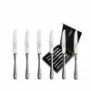 Six knives are arranged in front of a black gift box containing more knives. Produktbild-Vorschau