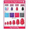 A chart showing different types and sizes of KONG dog toys. Anteprima dell’immagine prodotto