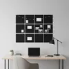 Tableau d'affichage en feutre Relaxdays, 12 pièces, carrés Voir les images du produit 3