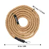 A coiled rope on a white background with dimensions and branding indicated. Produktbild-Vorschau