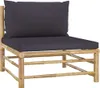 vidaXL 8-tlg. Garten-Lounge-Set mit Dunkelgrauen Kissen Produktbild-Vorschau 4