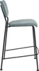 Zuiver Benson Barhocker mit Rückenlehne 64,5 cm Grau/ Blau Produktbild-Vorschau 8