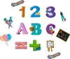 Oblique Unique ABC 123 Konfetti Set 15 Stk mit Luftballons Produktbild-Vorschau 1