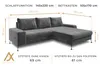 AX LIVING Eckschlafcouch mit Bettkasten Artemia 275 cm Produktbild-Vorschau 4