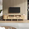 Meuble TV ovale de 170 x 40 x 40 cm, meuble TV avec 2 Voir les images du produit 4