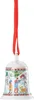 A Christmas bell ornament with a scene of children and snowmen. Anteprima dell’immagine prodotto