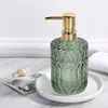 Grüner Flüssigseifenspender aus Glas, 400 ml, für Produktbild-Vorschau 3