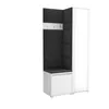 Garderobe LUTON 6 WHITE 16– Farbe: weiß, moderner Schrank Produktbild-Vorschau 1